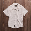 Howler Brothers - H Bar B - Snapshirt - Eyelet Stripe Off White