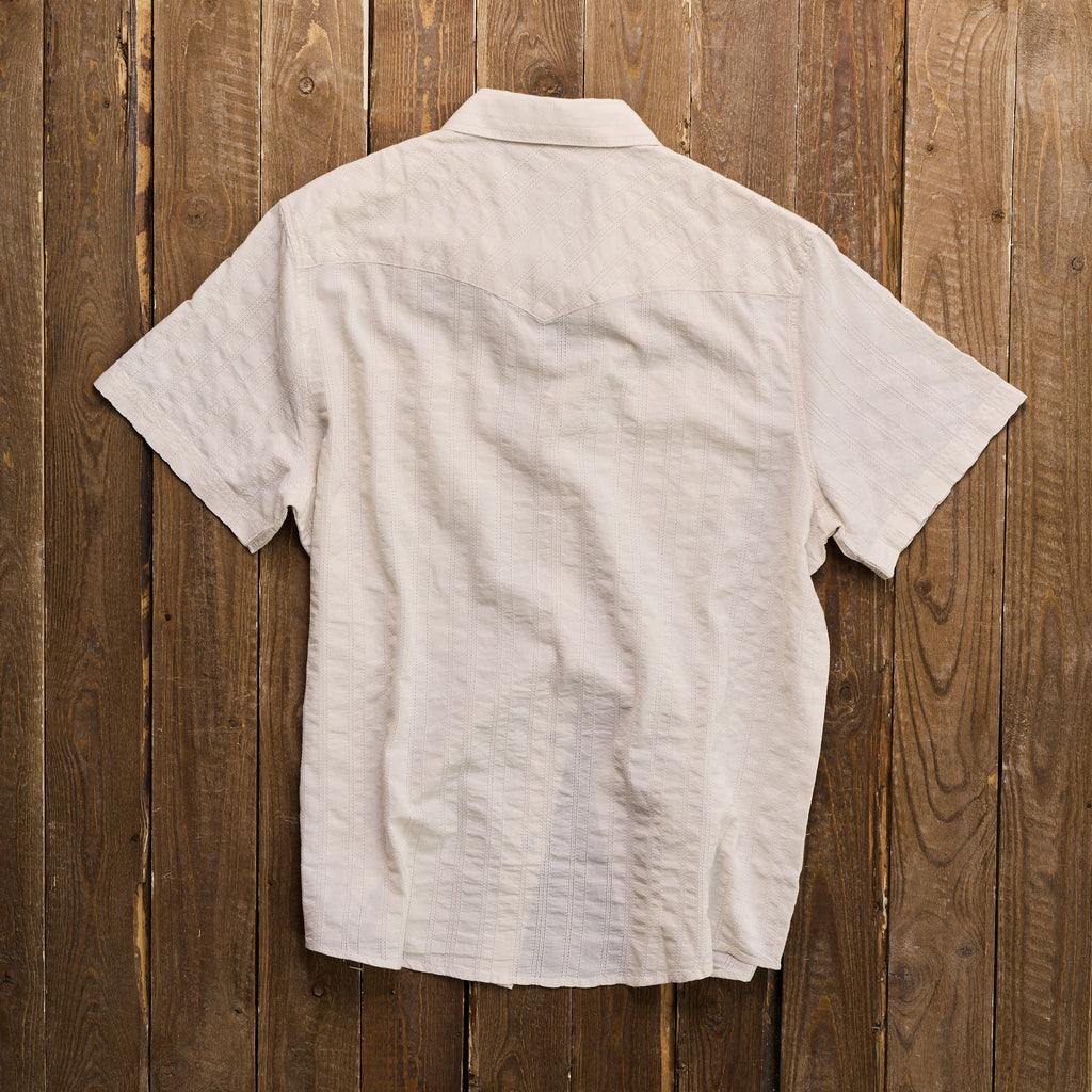 Howler Brothers - H Bar B - Snapshirt - Eyelet Stripe Off White