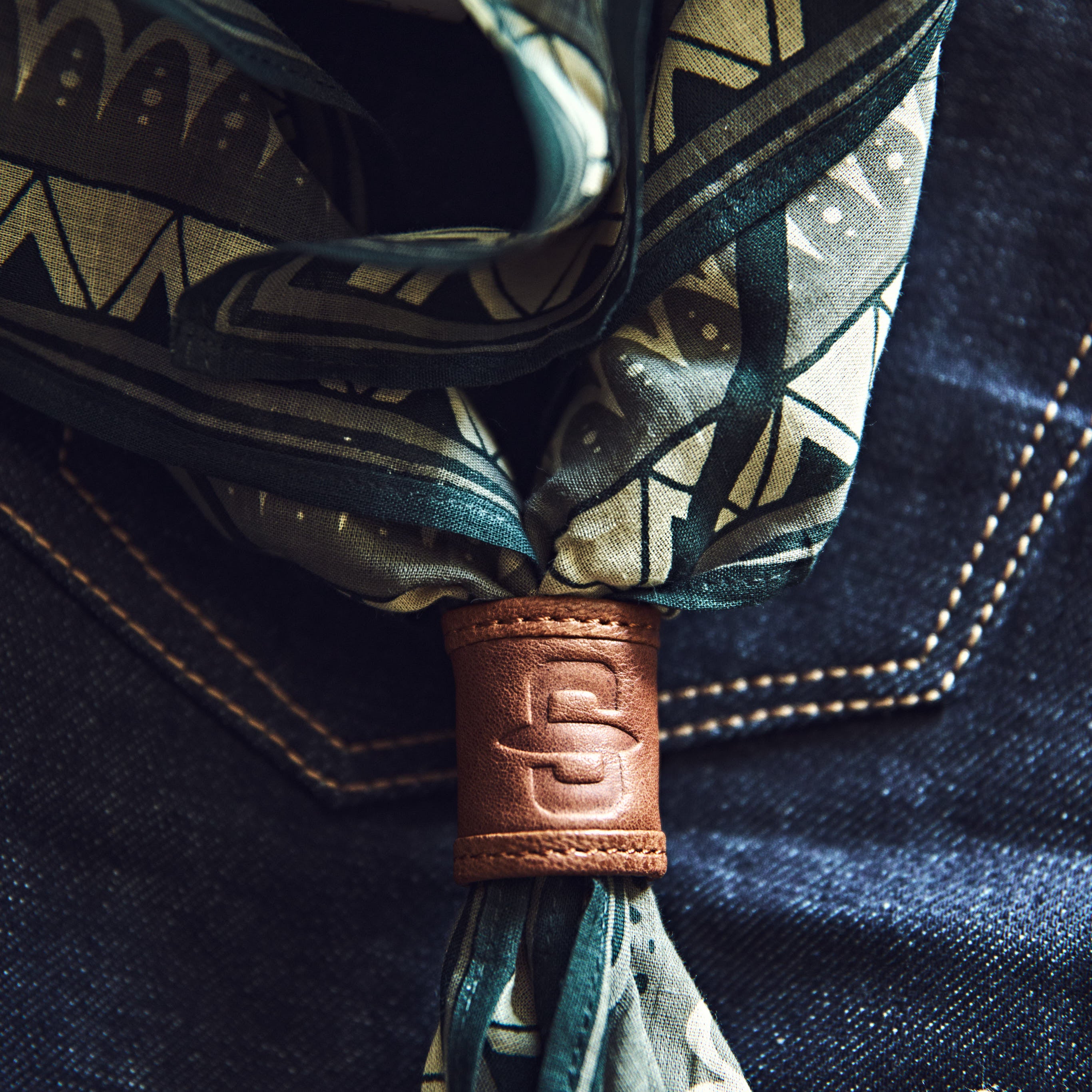 Stetson Læder Bandana Ring