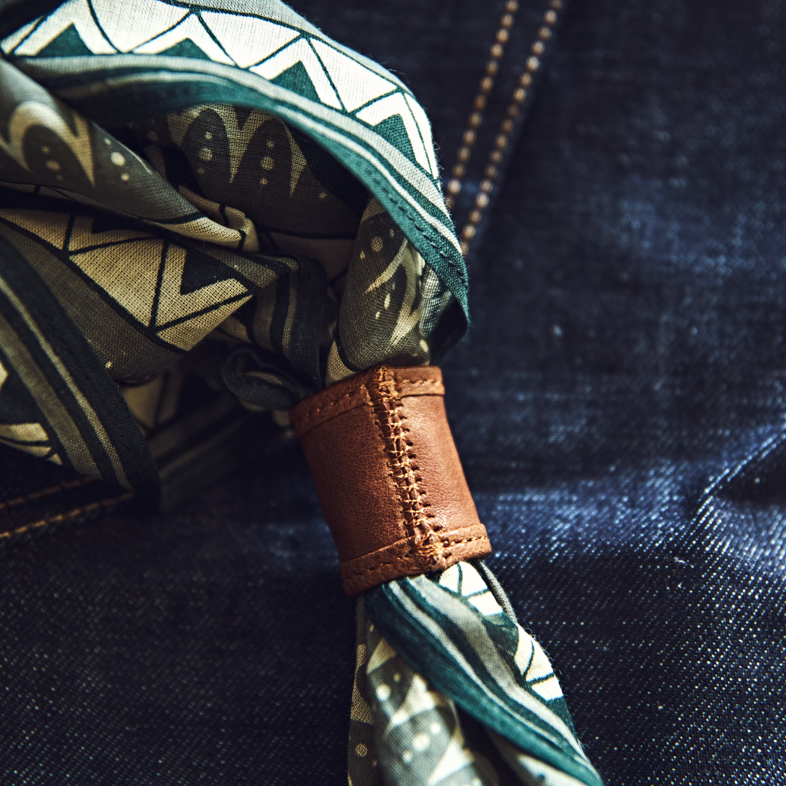 Stetson Læder Bandana Ring