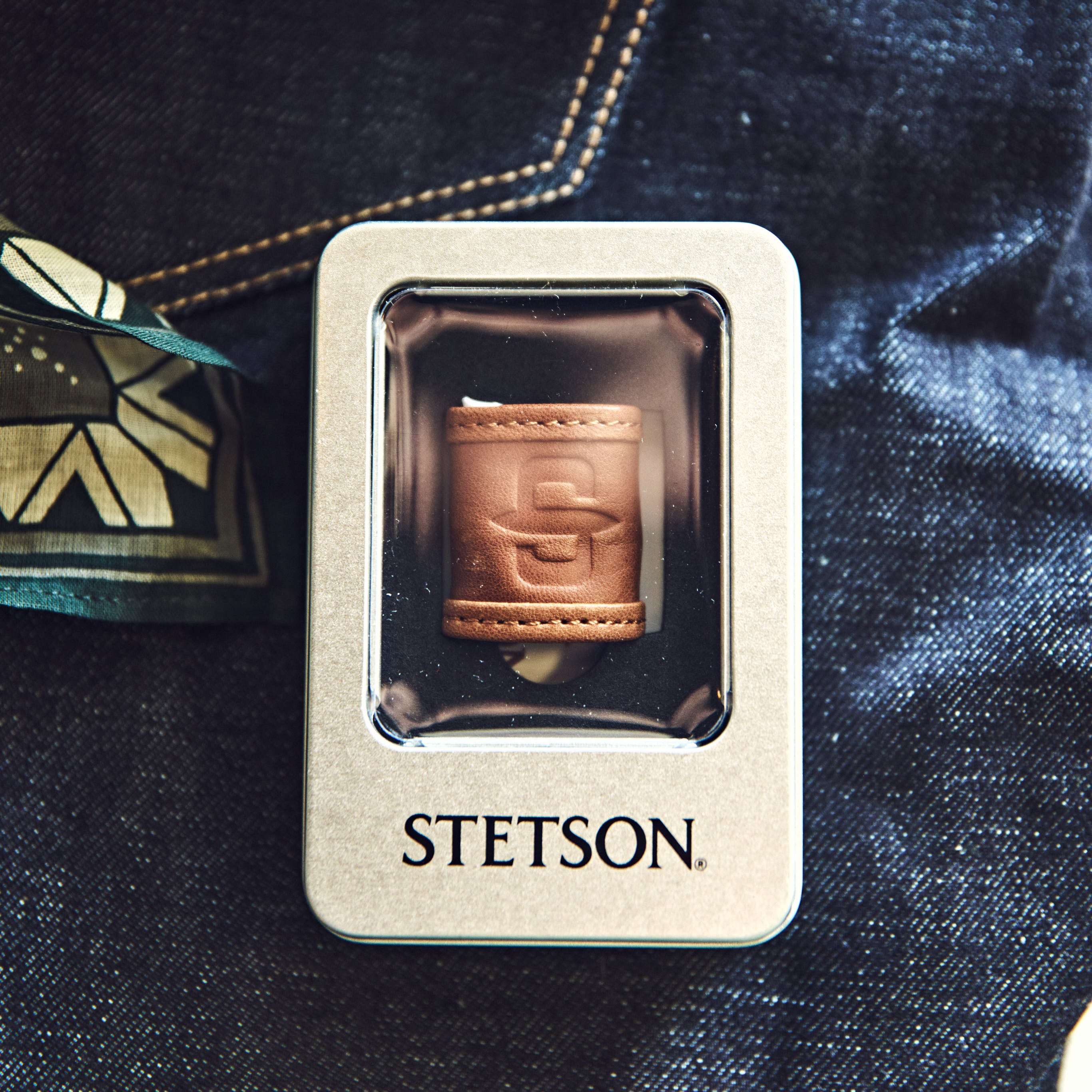 Stetson Læder Bandana Ring