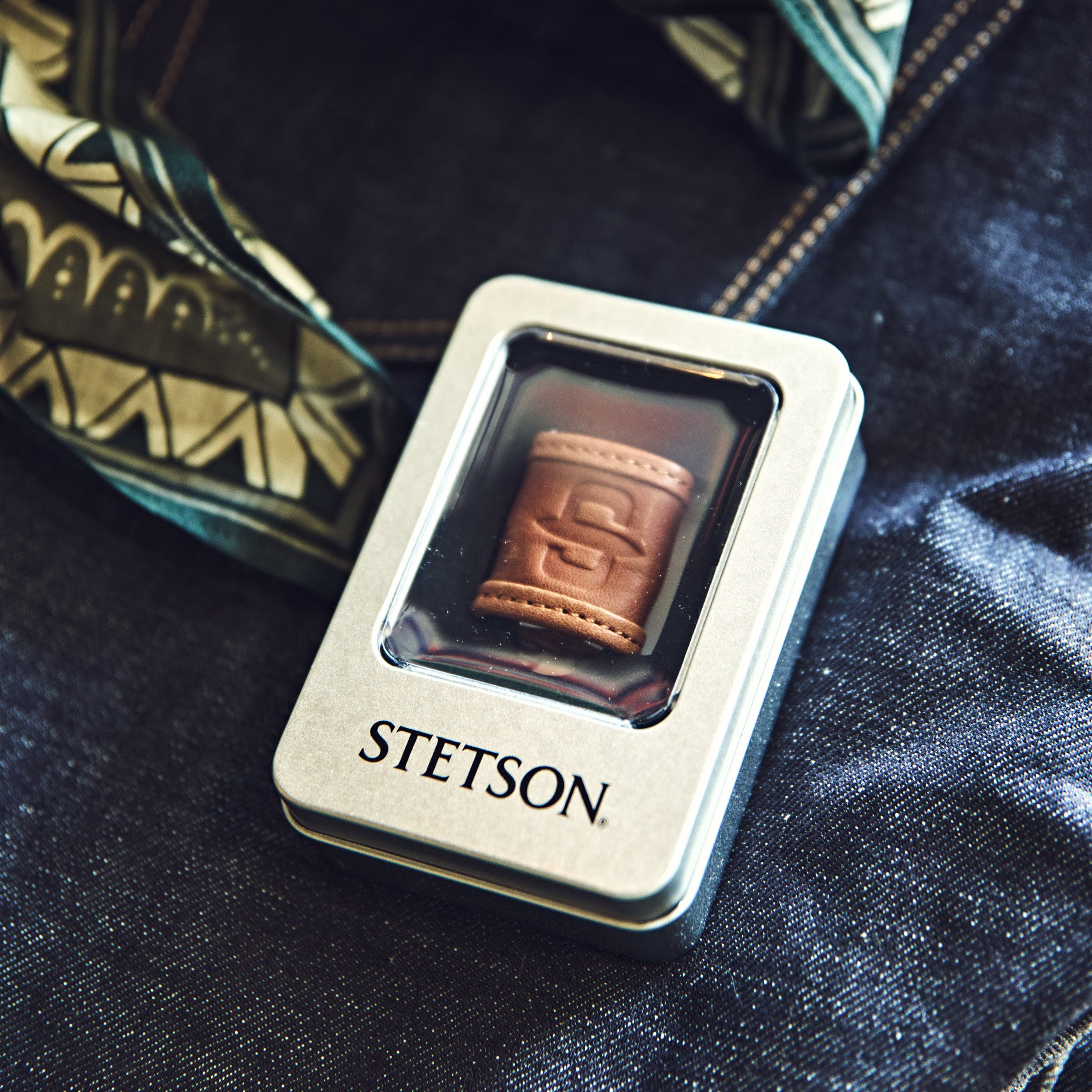 Stetson Læder Bandana Ring