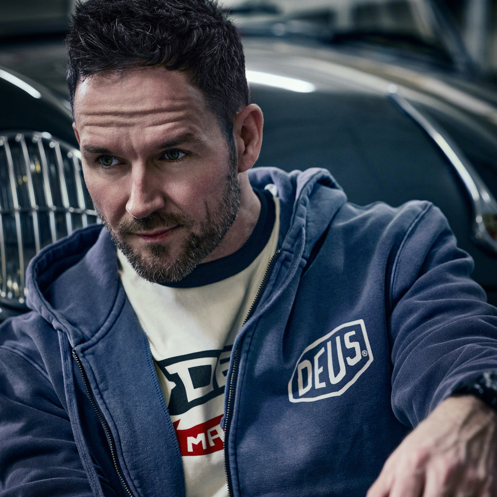 DEUS EX MACHINA - Shield Garment Dyed Zip Hoodie