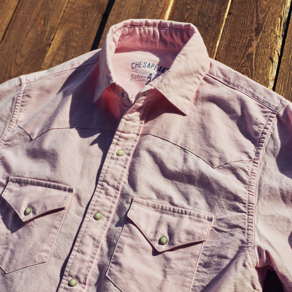 CHESAPEAKE'S - Western Ox Shirt - Light Pink