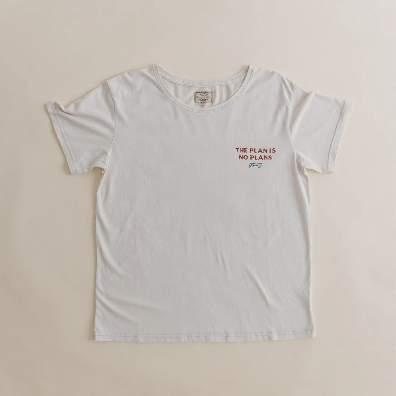 Ottway - The Plan is No Plans T-Shirt - Off-White