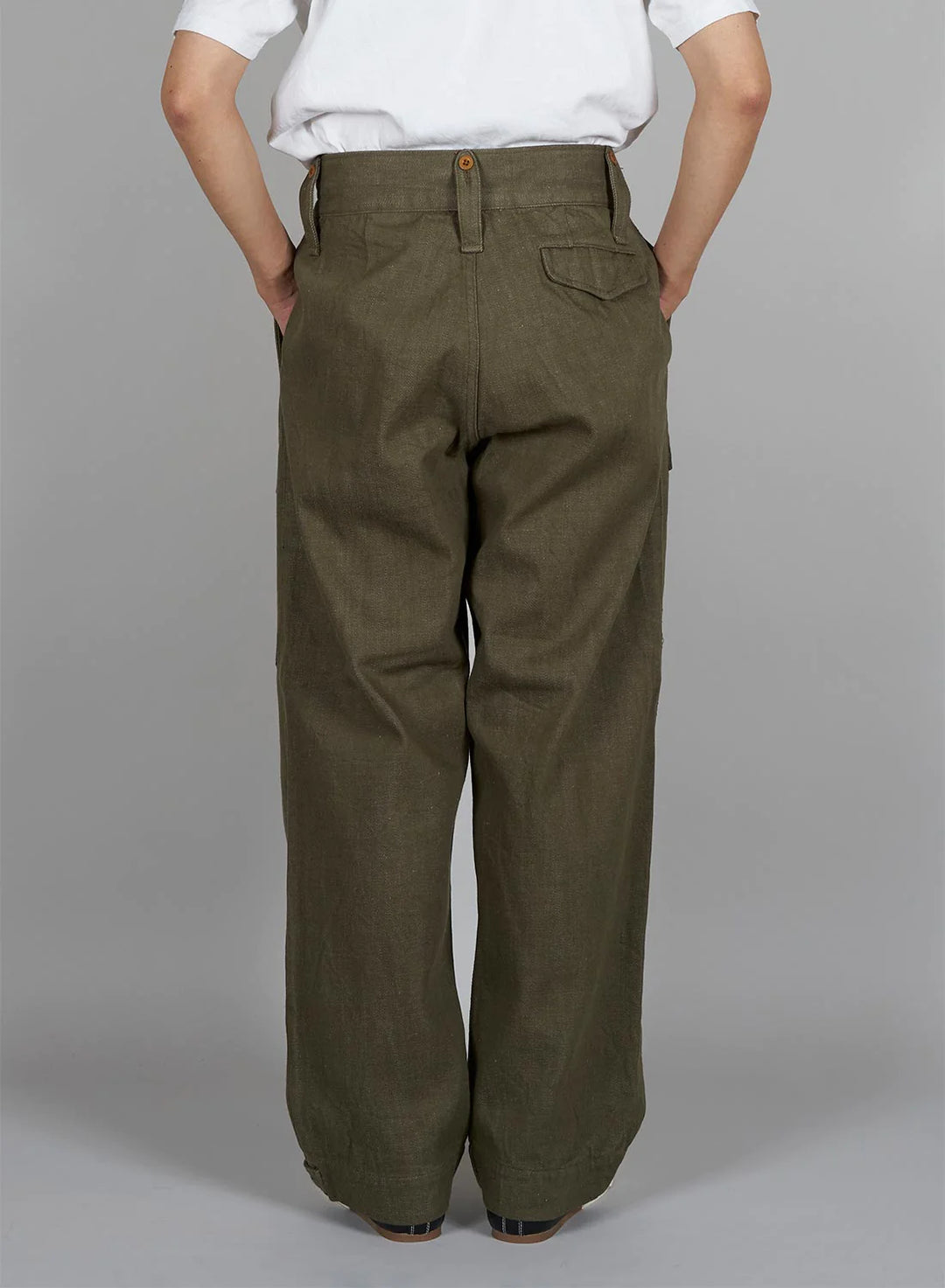 Nigel Cabourn - BRITISH ARMY PANT LOOSE DENIM GREEN – Jake's Nigel Cabourn - BRITISH ARMY PANT LOOSE DENIM GREEN – Jake's