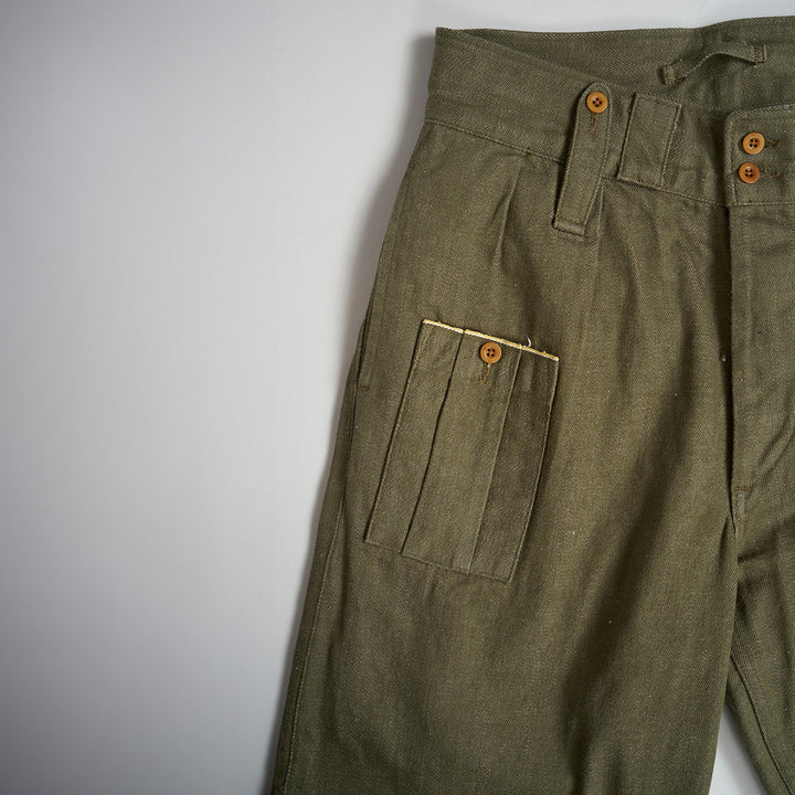 Nigel Cabourn - BRITISH ARMY PANT LOOSE DENIM GREEN