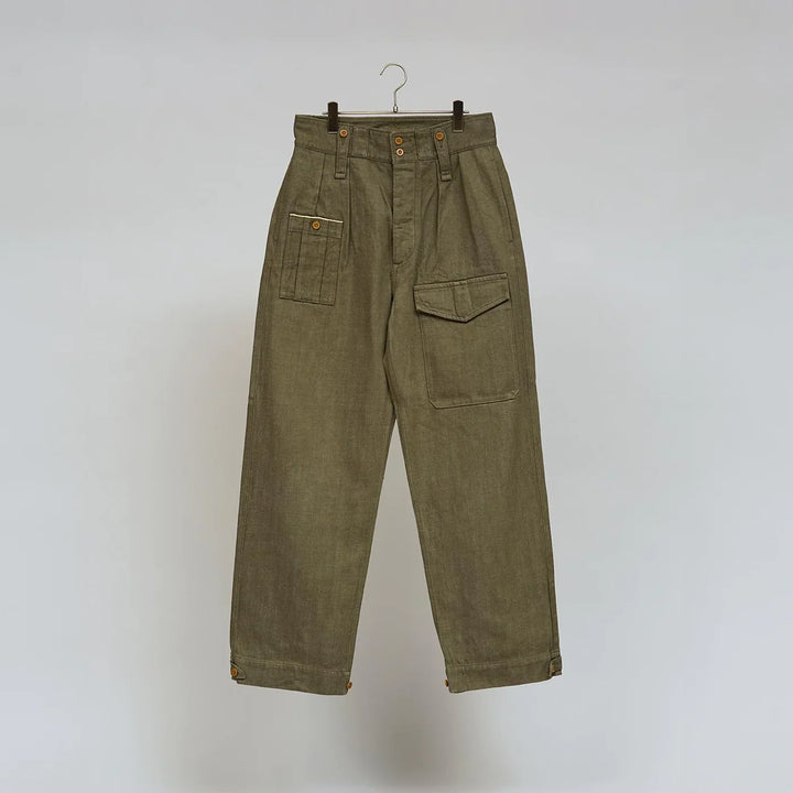 Nigel Cabourn - BRITISH ARMY PANT LOOSE DENIM GREEN