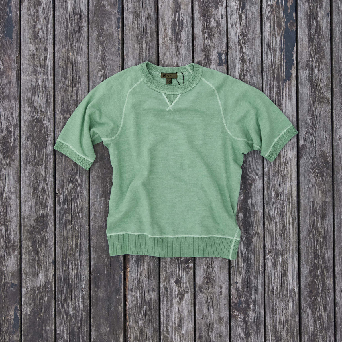 Nigel Cabourn - Kortærmet sweatshirt - pigment farvet