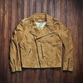 Shangri La Heritage “Chiodo” Golden Suede Leather Jacket