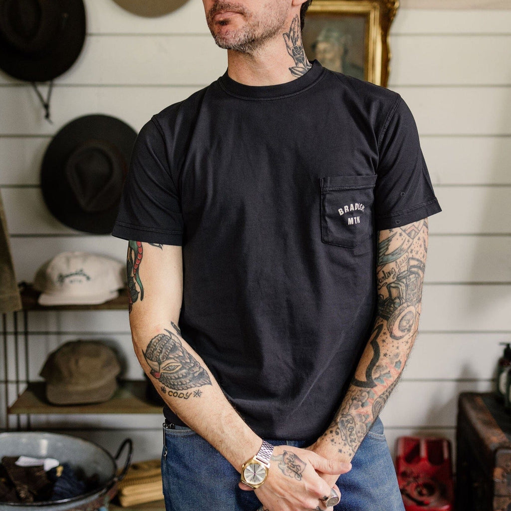 Bradley Mountain - Cowboy Pocket Tee - Vintage Black