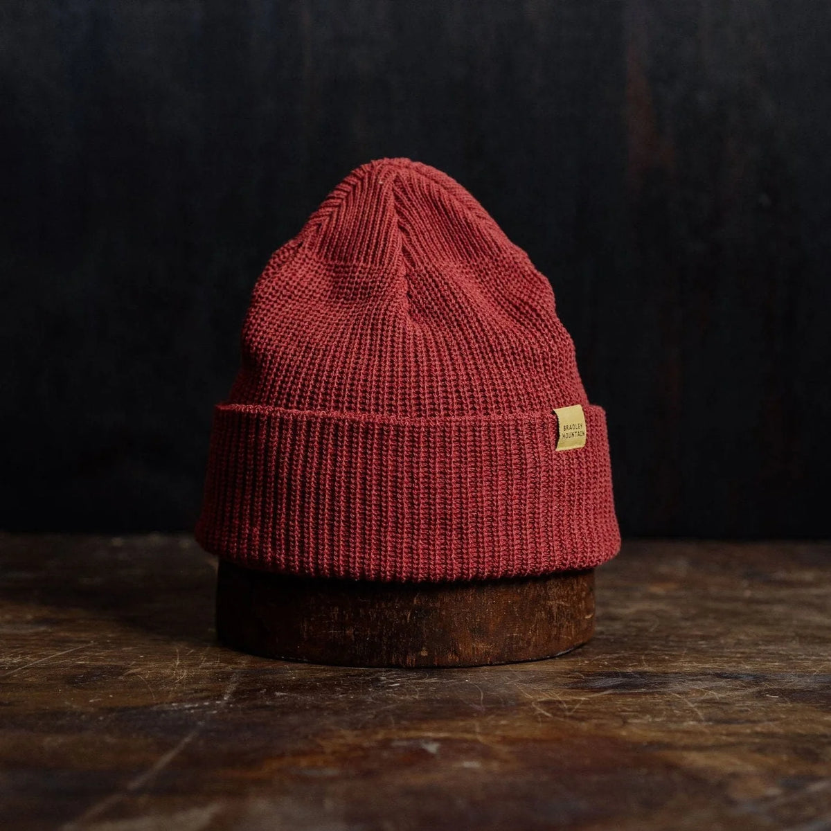Bradley Mountain - Cotton Watch Beanie - Brick Red