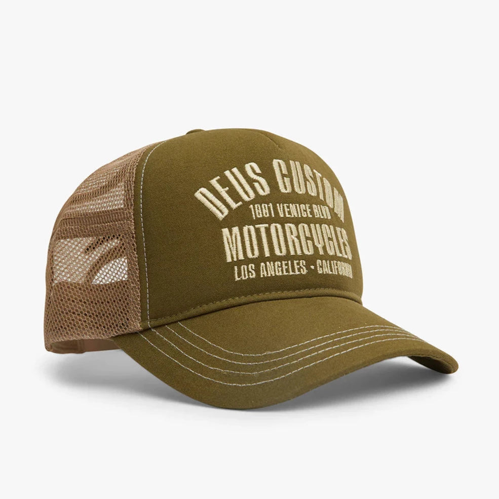DEUS EX MACHINA - REGGIE TRUCKER CAP - OLIVE