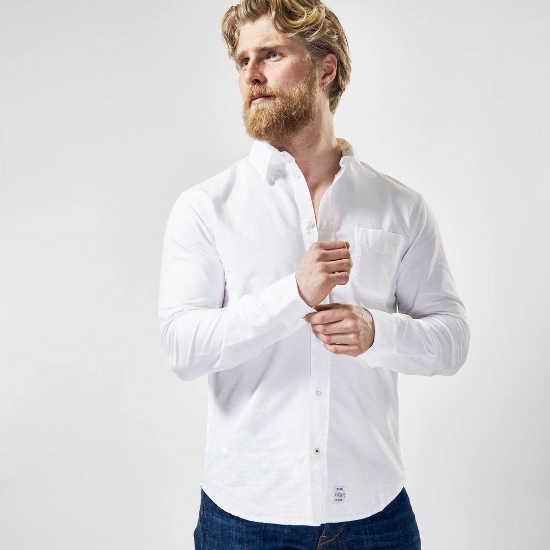 Dunville - Oxford Shirt - Hvid