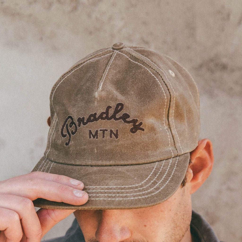 Bradley Mountain - Waxed Chainstitch Camper Cap - Tan
