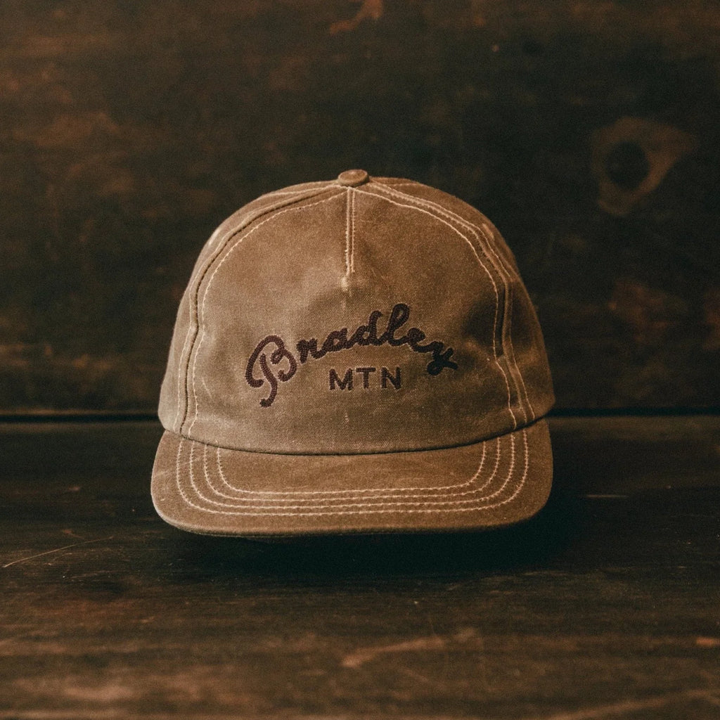 Bradley Mountain - Waxed Chainstitch Camper Cap - Tan