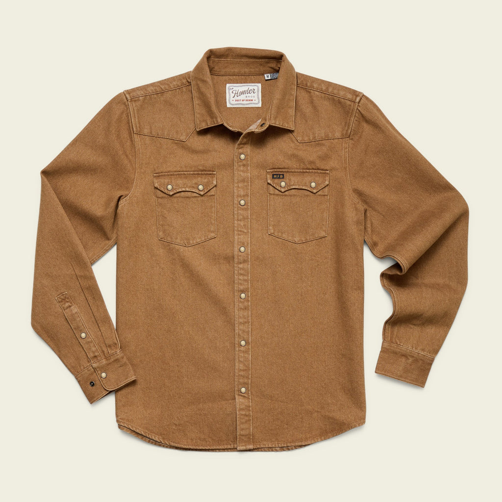 Howler Brothers - Dust Up Shirt Denim - Brown
