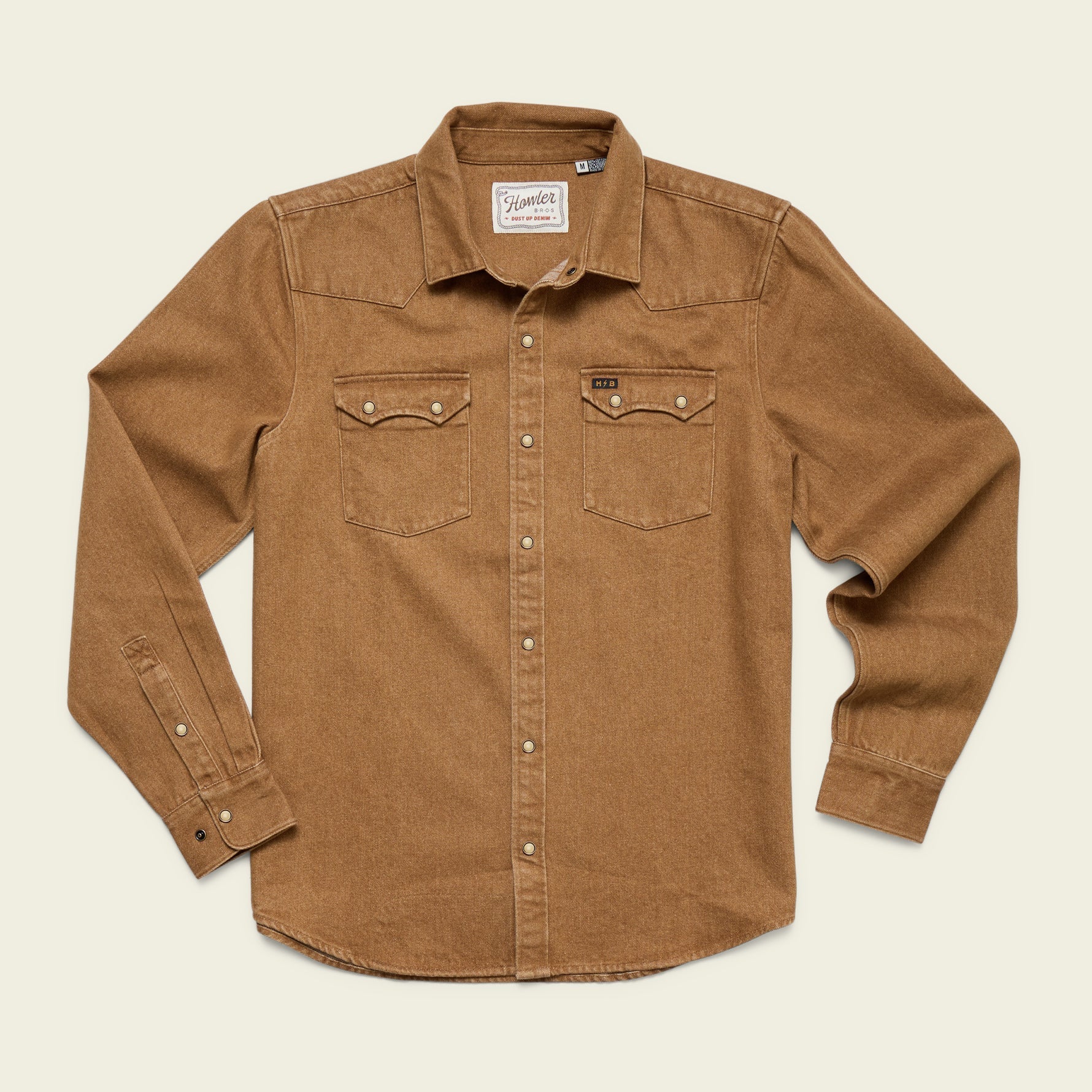 Howler Brothers - Dust Up Shirt Denim - Brown