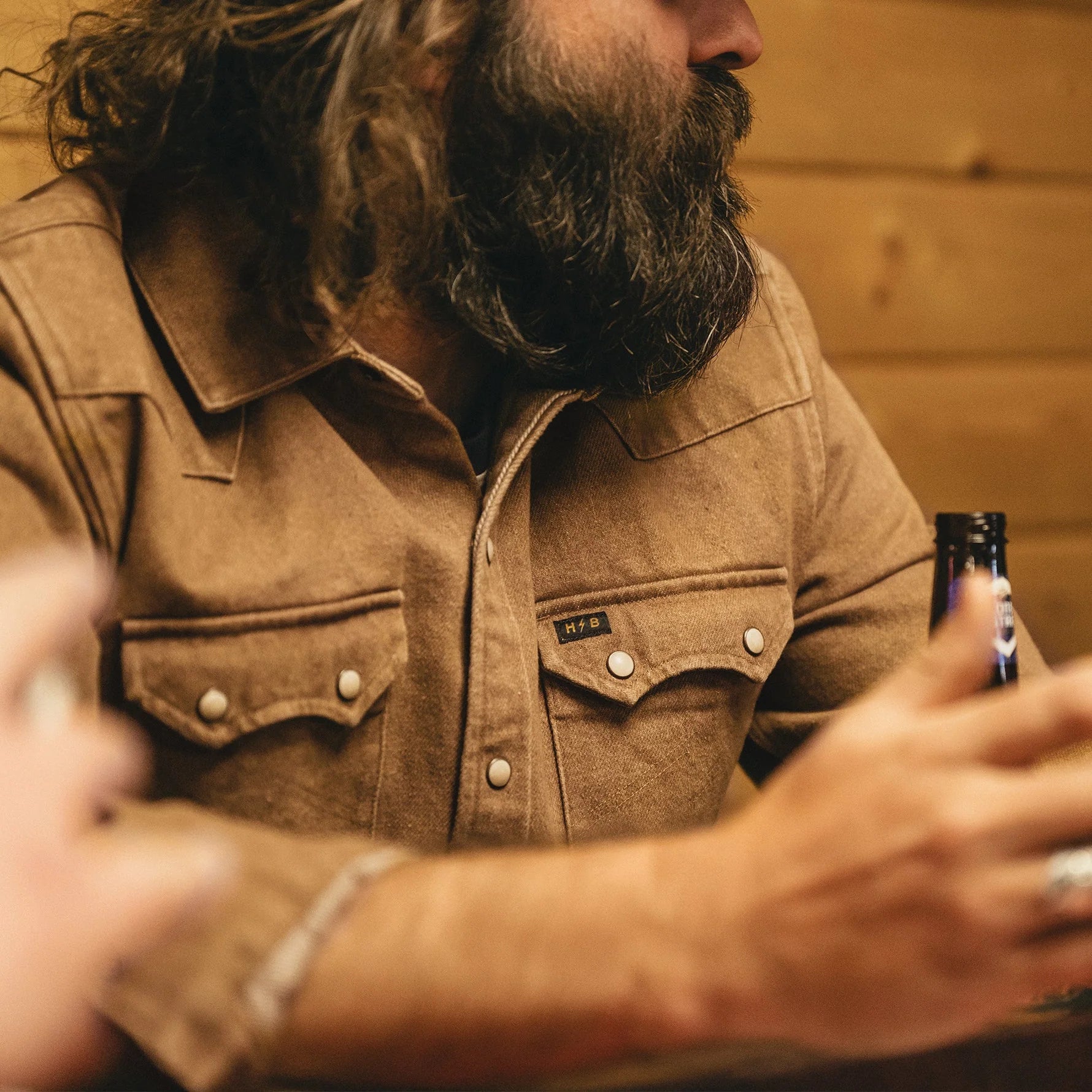 Howler Brothers - Dust Up Shirt Denim - Brown