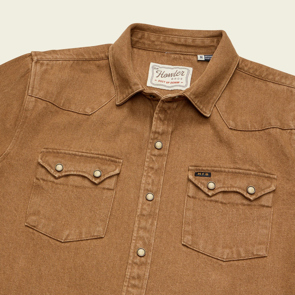 Howler Brothers - Dust Up Shirt Denim - Brown
