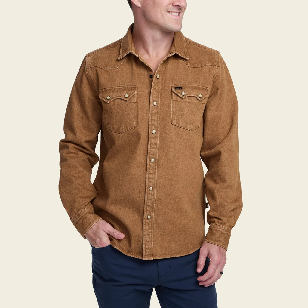 Howler Brothers - Dust Up Shirt Denim - Brown