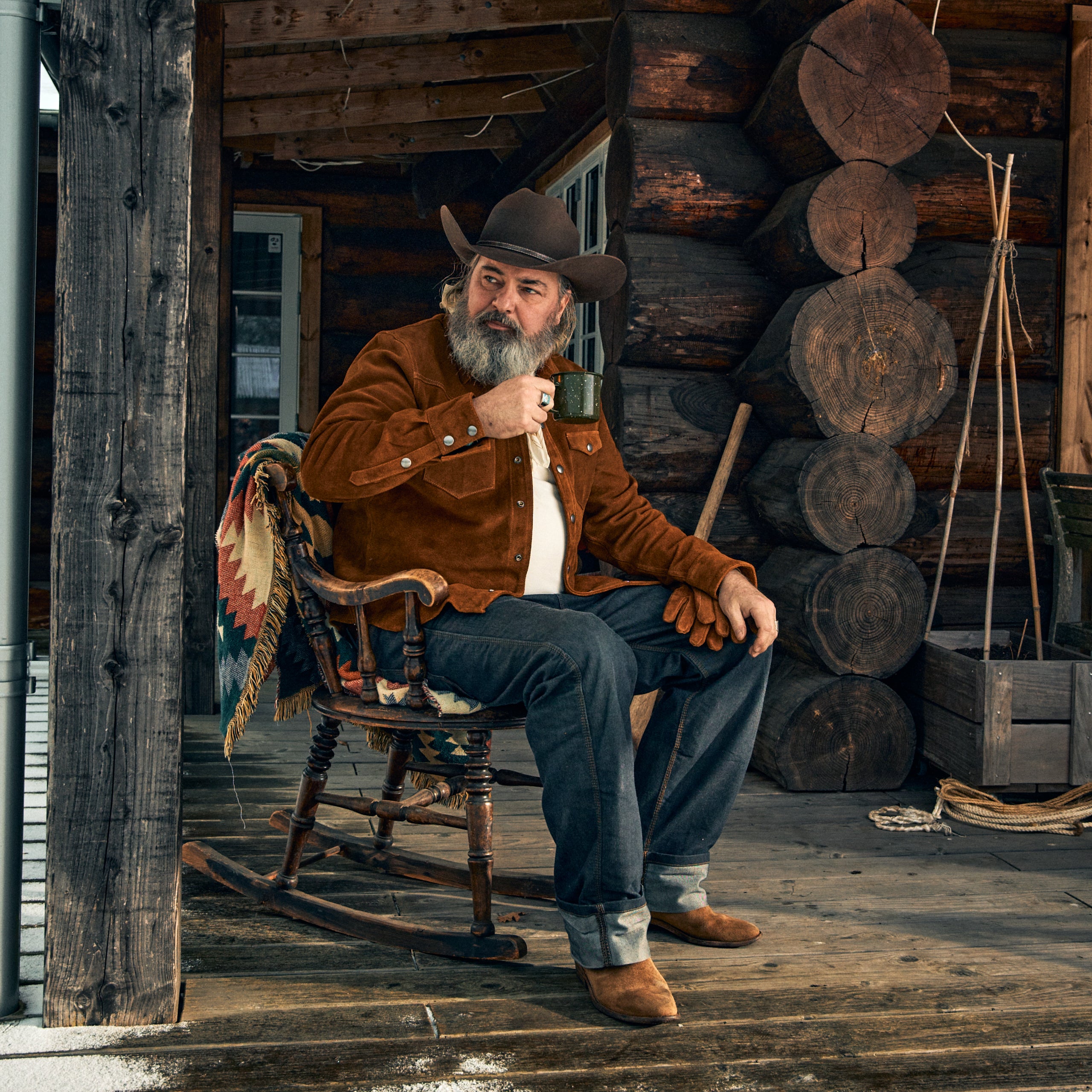 Iron & Resin - Buffalo Fence Shirt  Rough Out