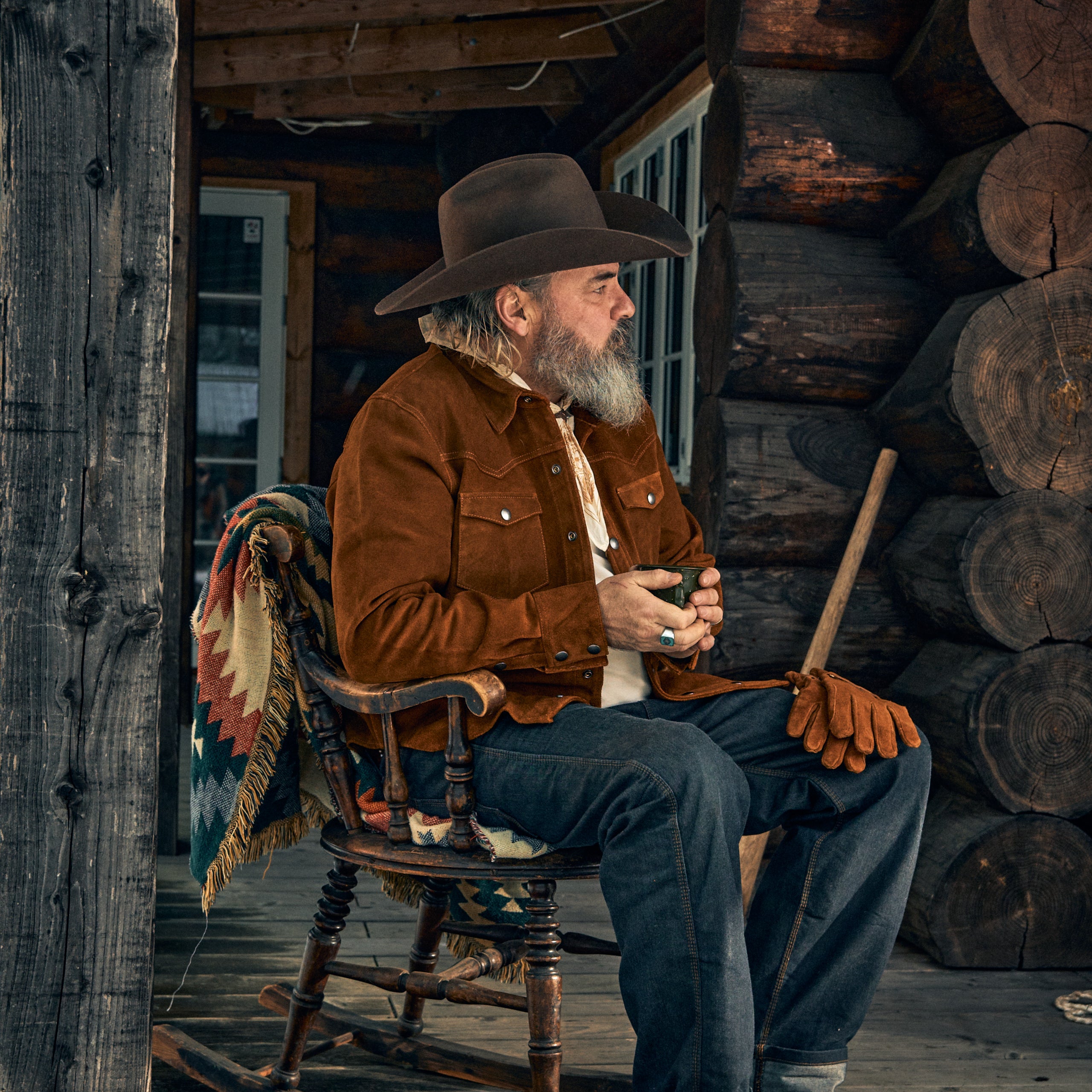 Iron & Resin - Buffalo Fence Shirt  Rough Out