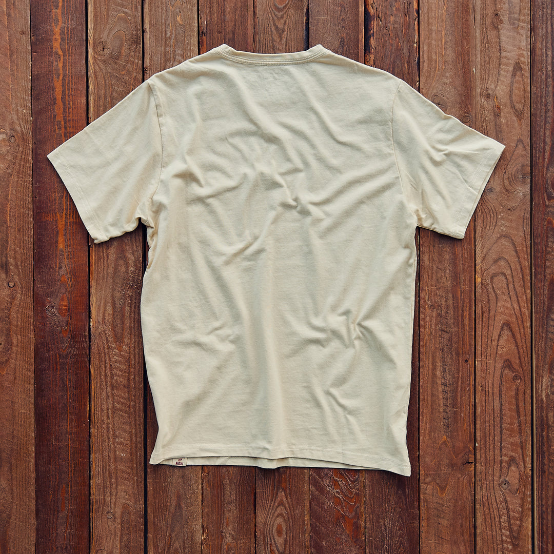 Iron & Resin - Faded Pocket Tee - Varm hvid