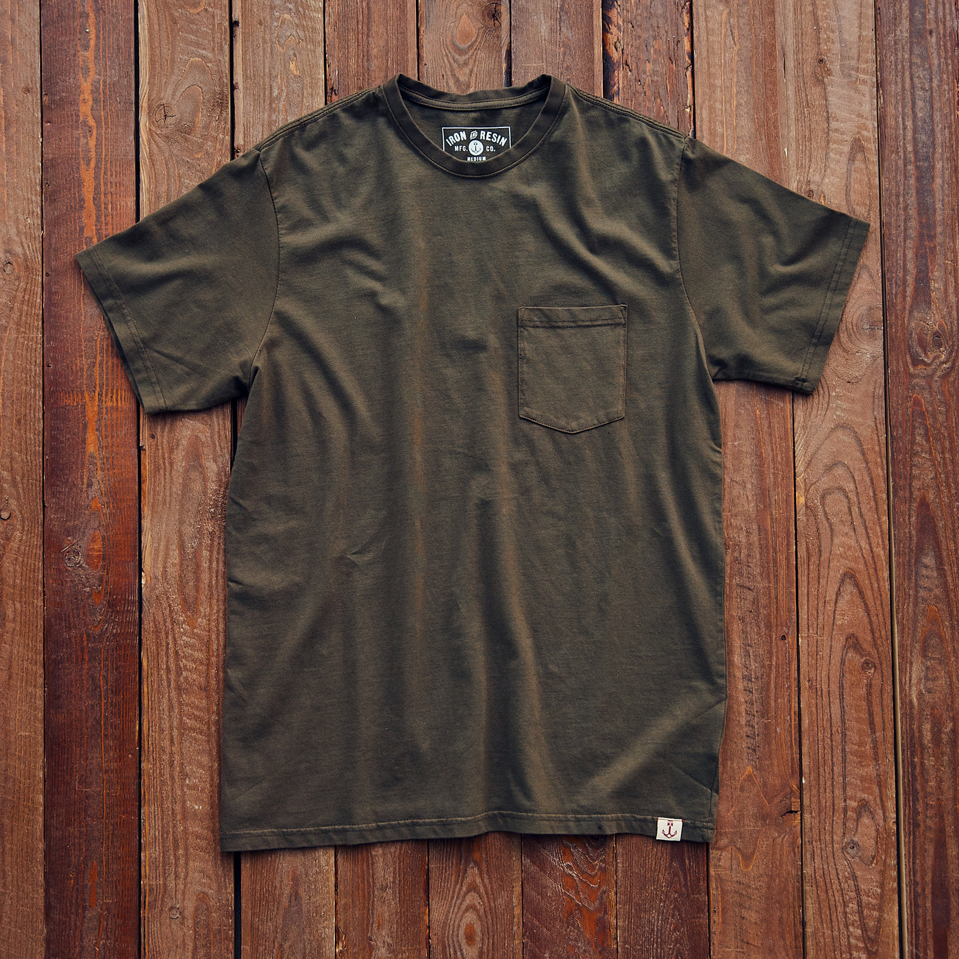 Iron & Resin - Faded Pocket Tee - Bronze