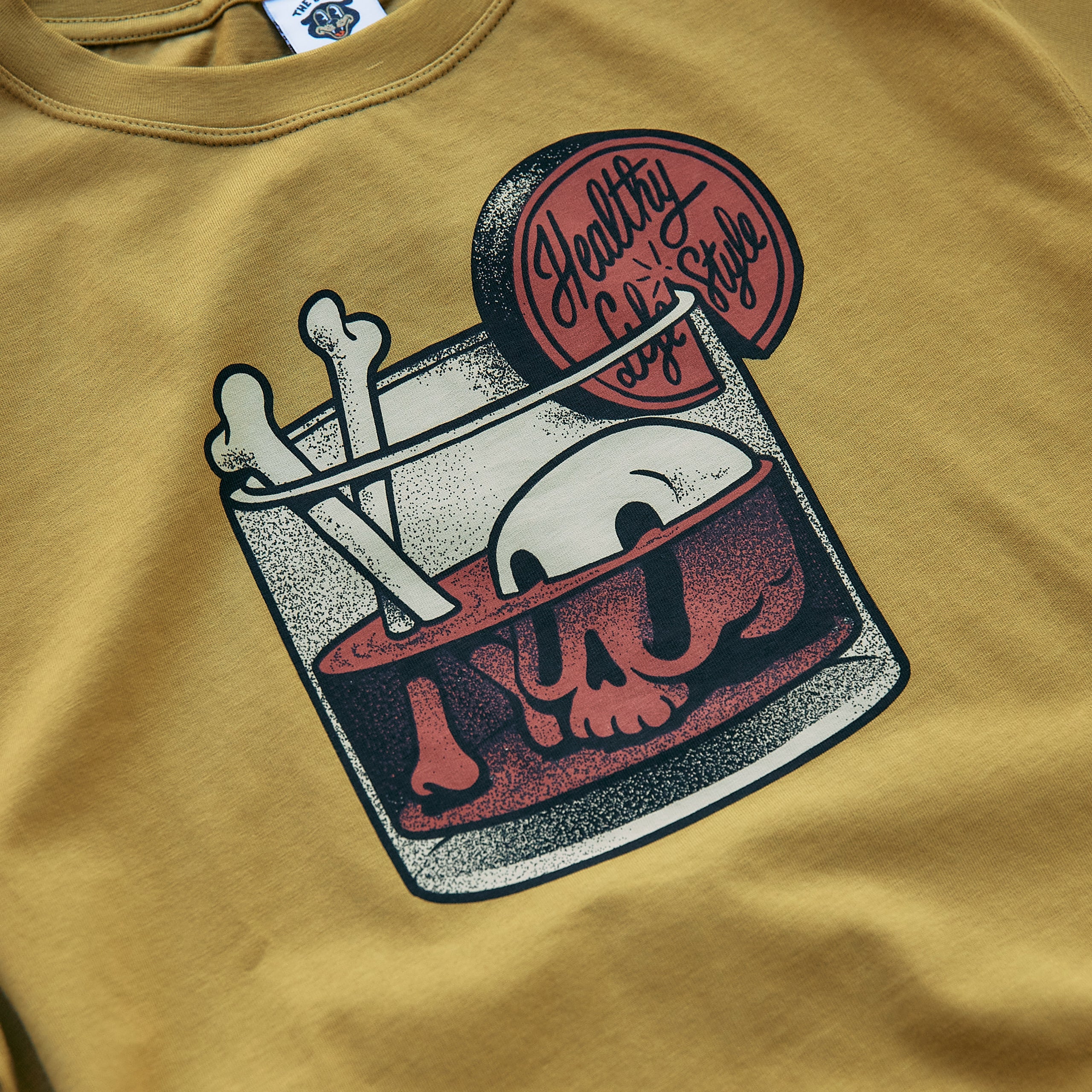 The Dudes - Healthy T-Shirt - olive oil