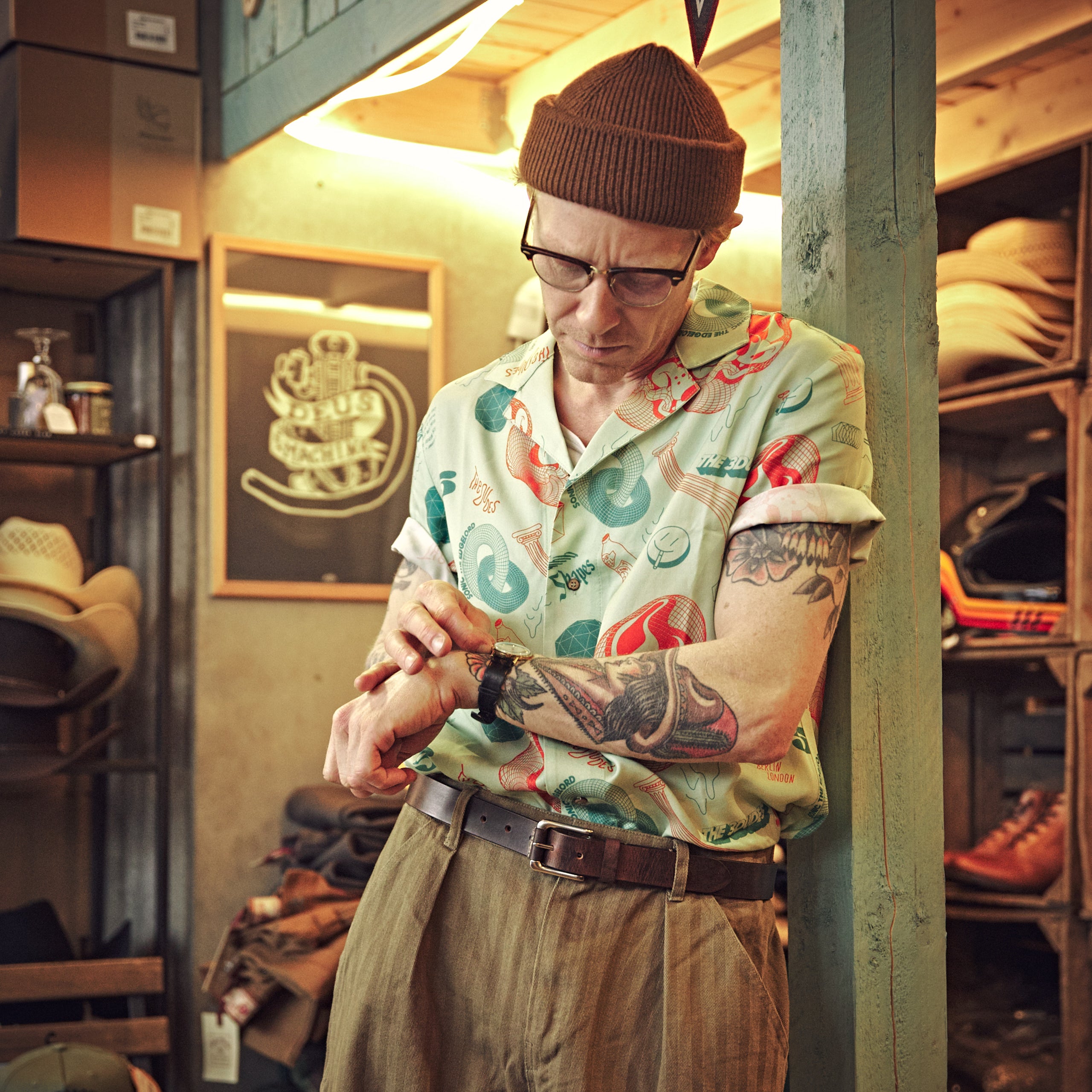 The Dudes - 3Dudes Hawaiian Shirt - Grøn