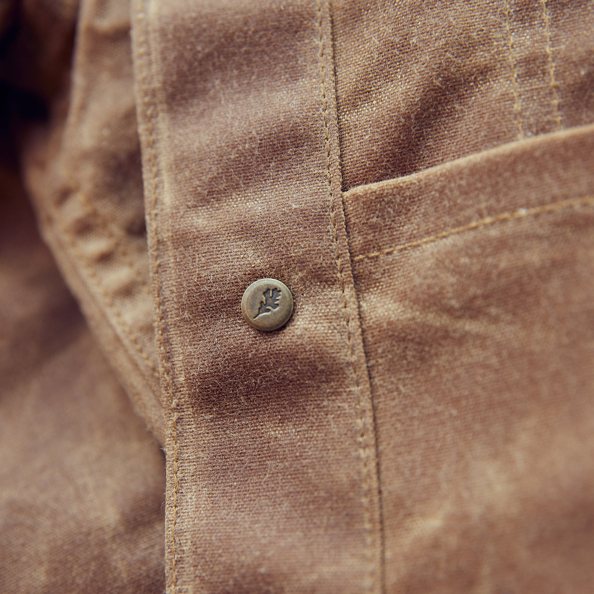 Ginew - Wax Canvas Rider Jacket - Brown