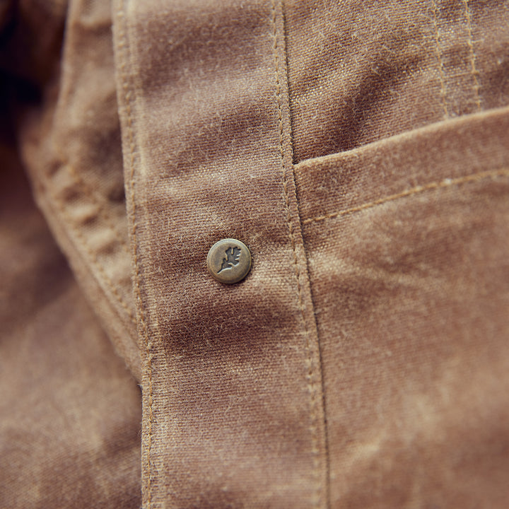 Ginew - Wax Canvas Rider Jacket - Brown