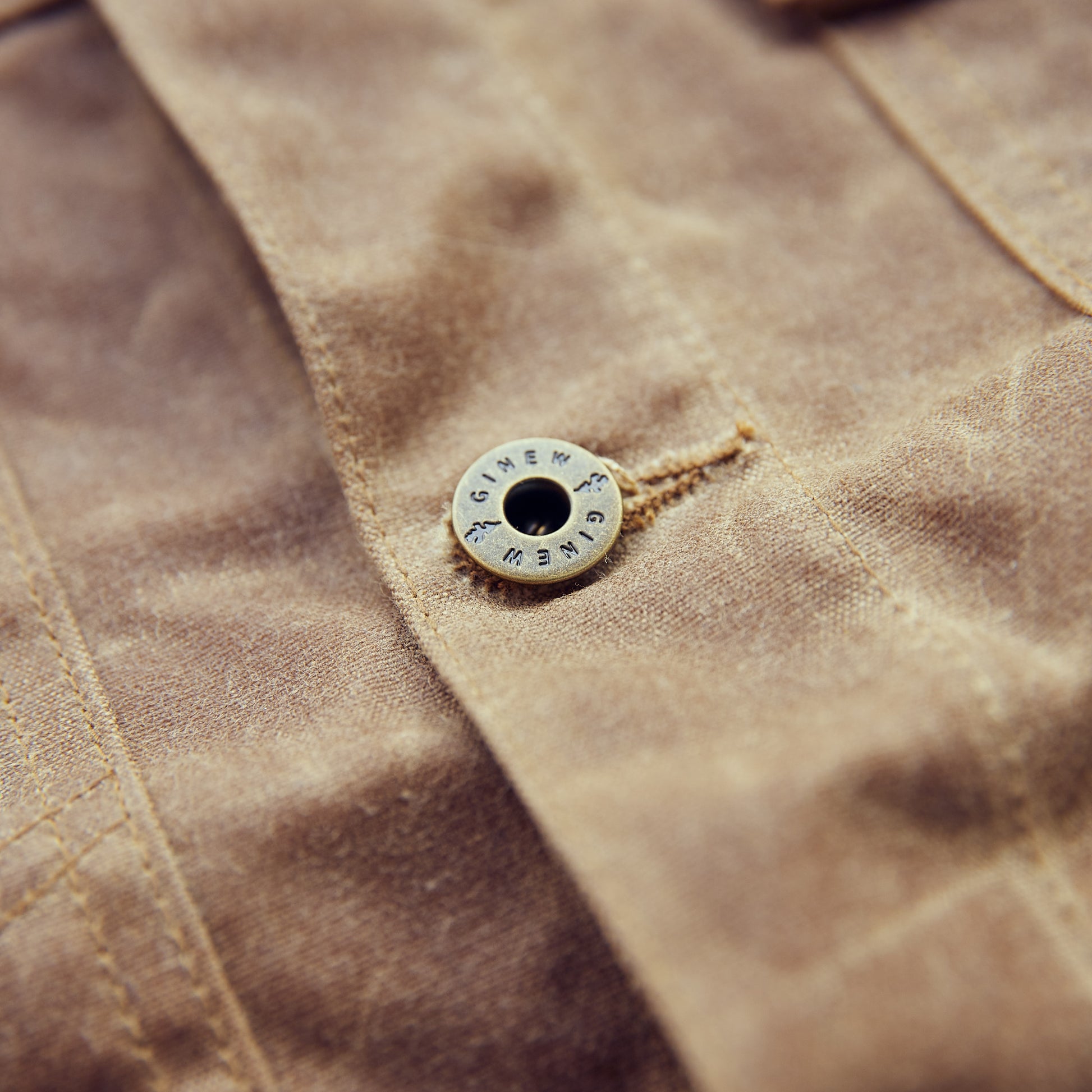 Ginew - Wax Canvas Rider Jacket - Brown