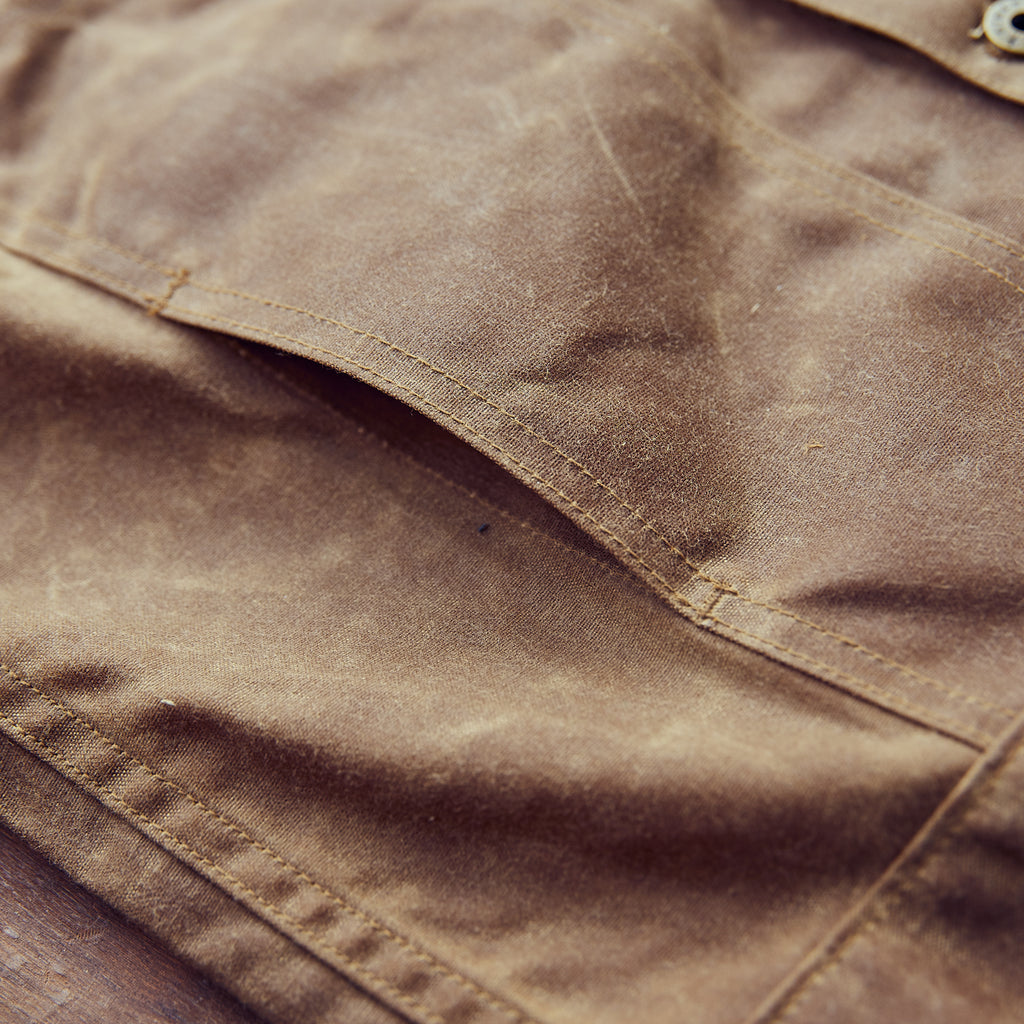 Ginew - Wax Canvas Rider Jacket - Brown