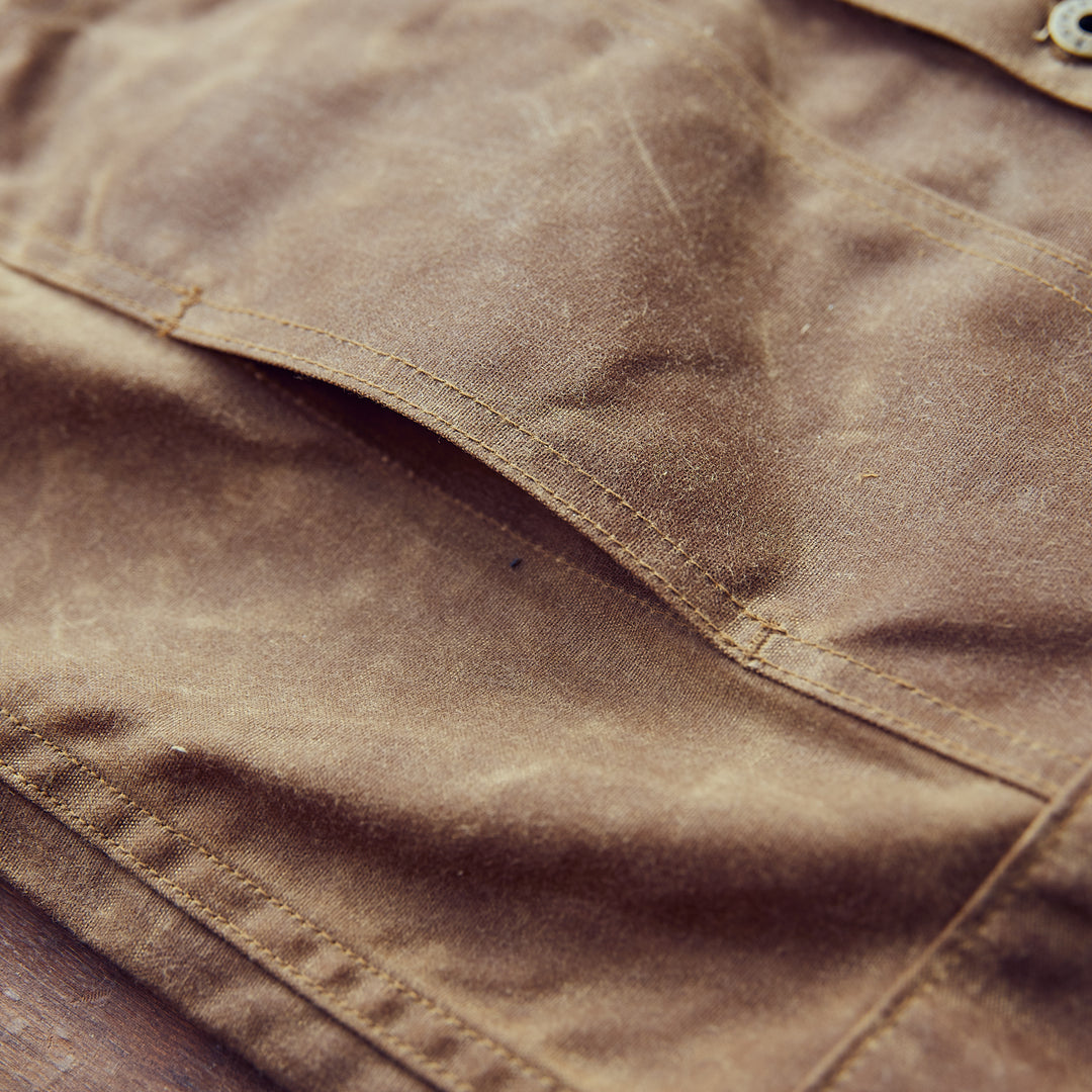 Ginew - Wax Canvas Rider Jacket - Brown