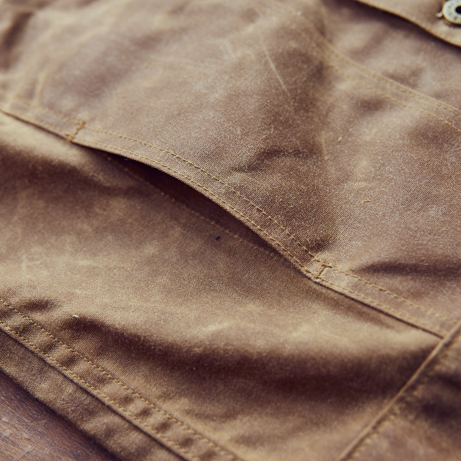 Ginew - Wax Canvas Rider Jacket - Brown