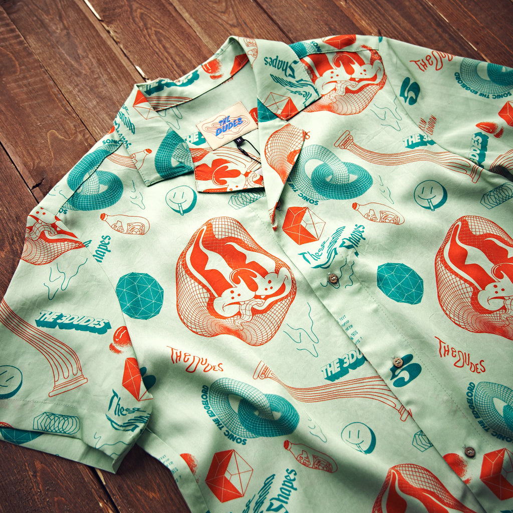 The Dudes - 3Dudes Hawaiian Shirt - Grøn
