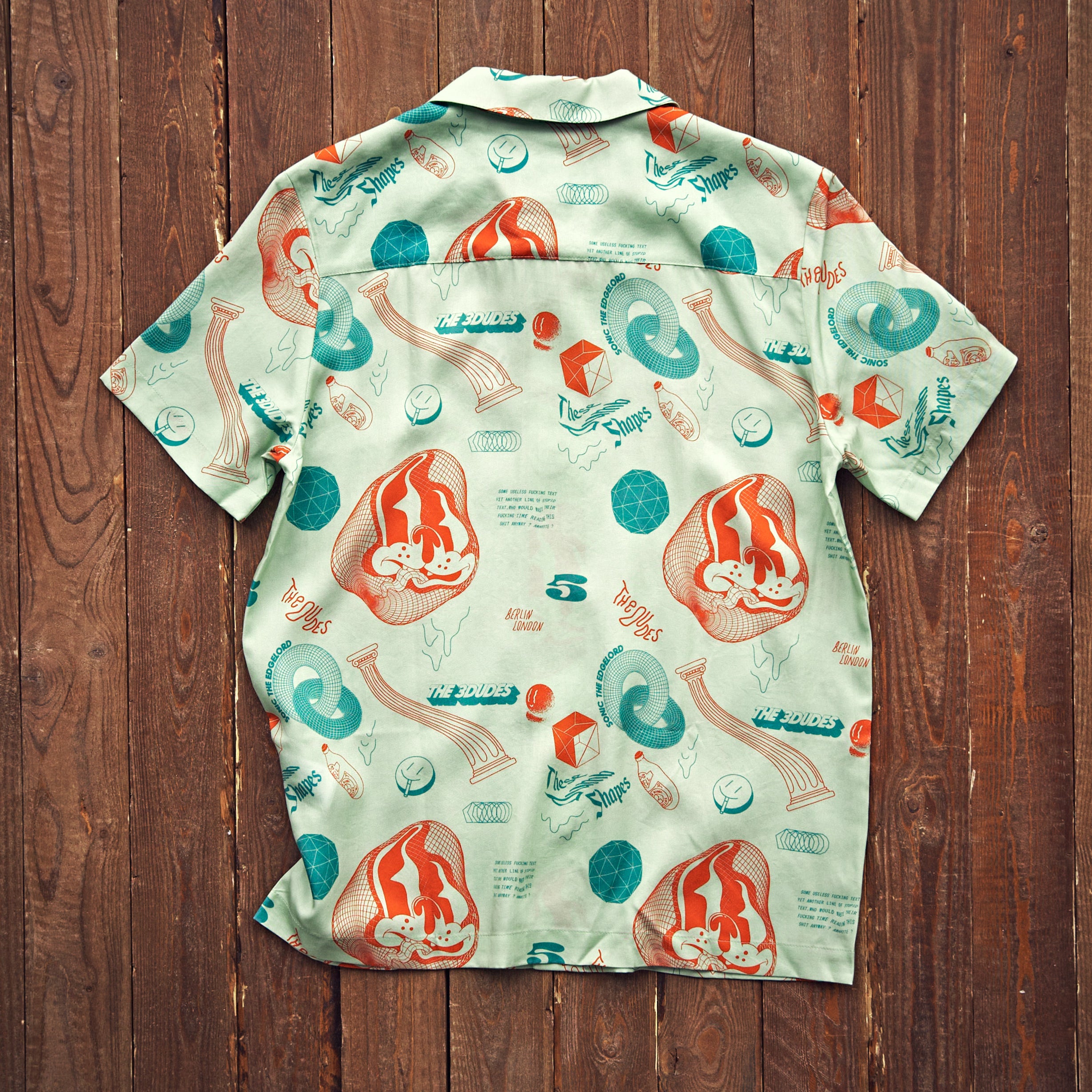 The Dudes - 3Dudes Hawaiian Shirt - Grøn