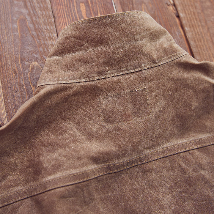 Ginew - Wax Canvas Rider Jacket - Brown