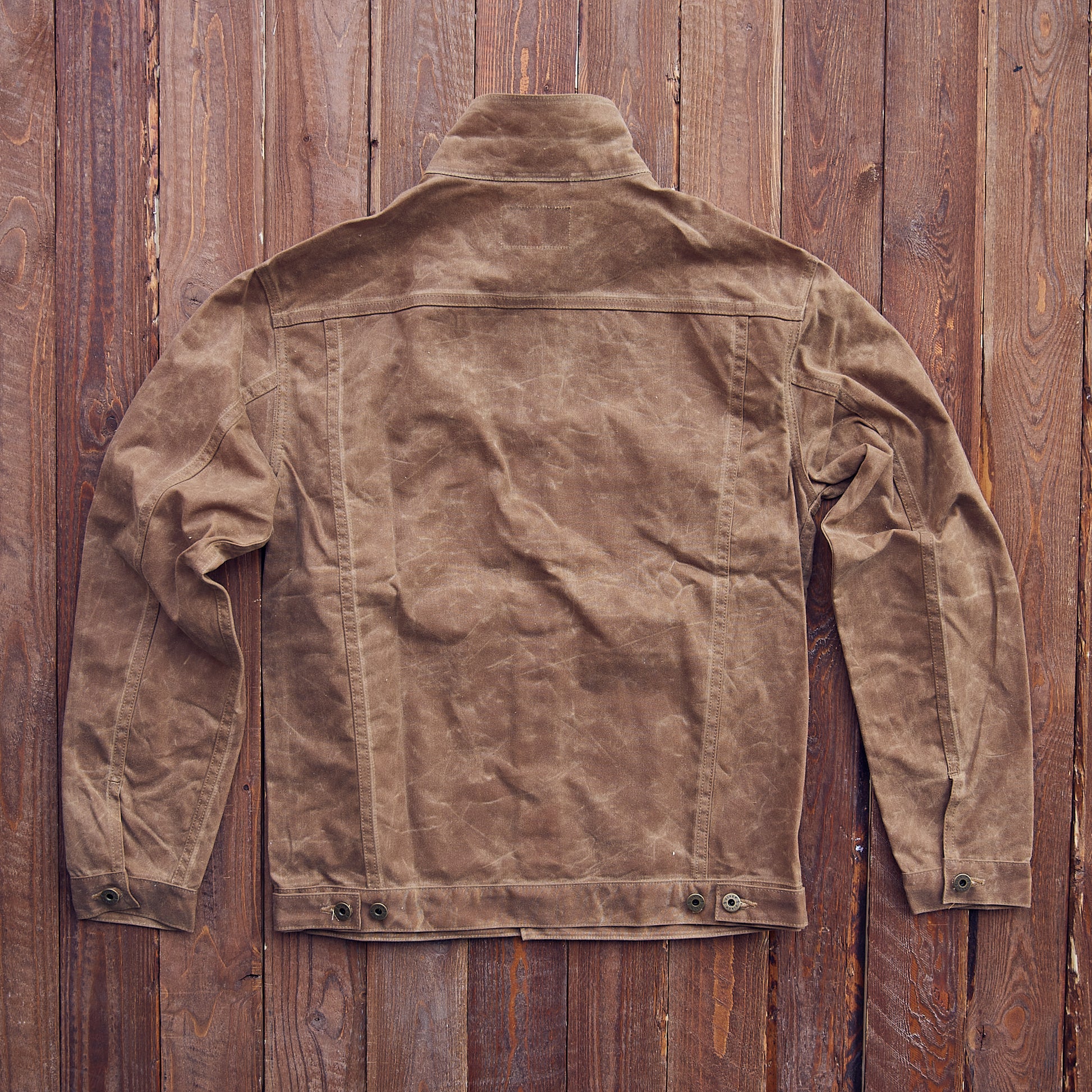 Ginew - Wax Canvas Rider Jacket - Brown