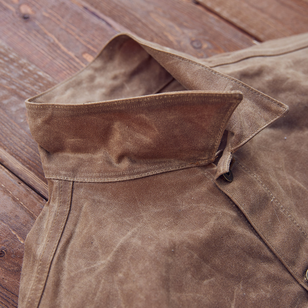 Ginew - Wax Canvas Rider Jacket - Brown