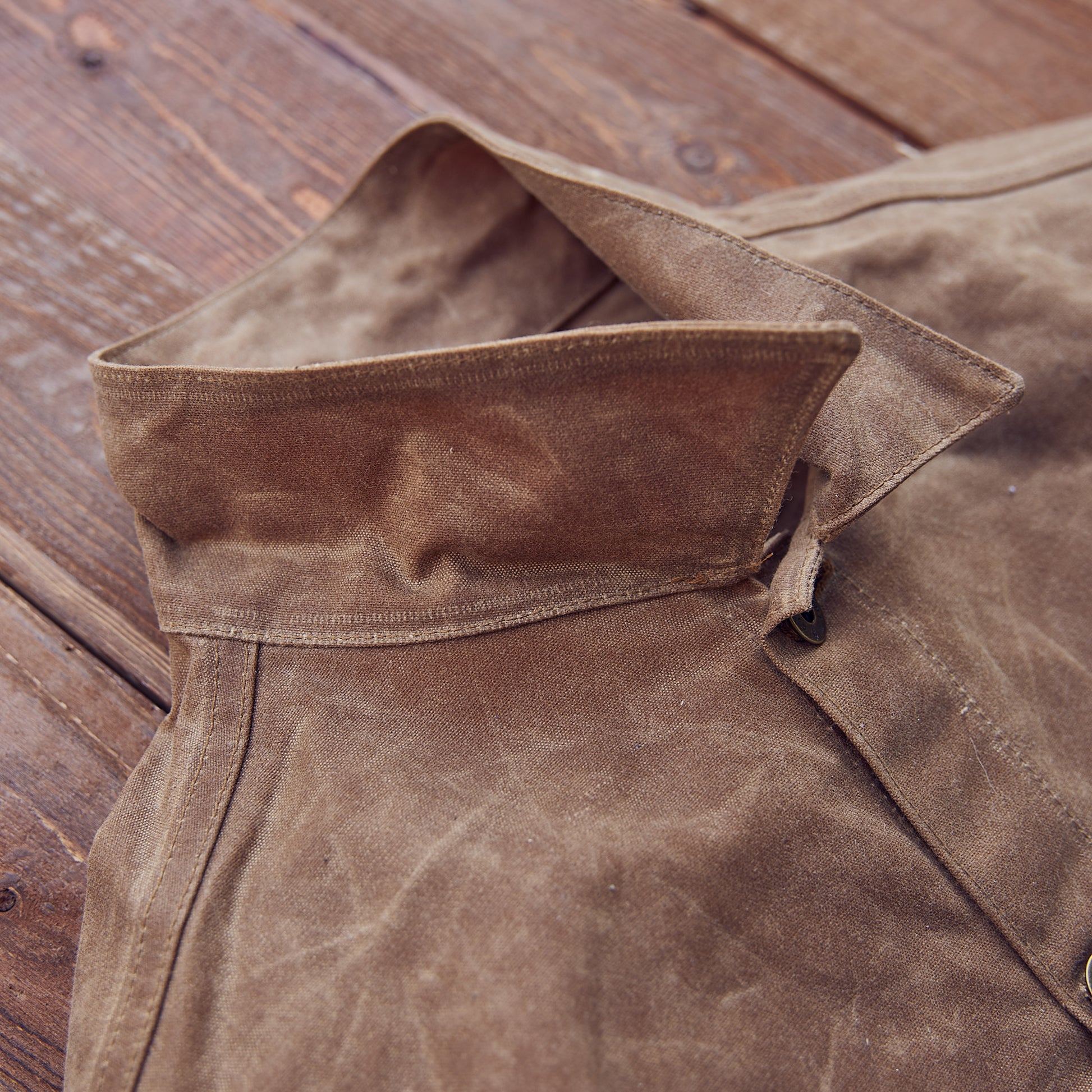 Ginew - Wax Canvas Rider Jacket - Brown