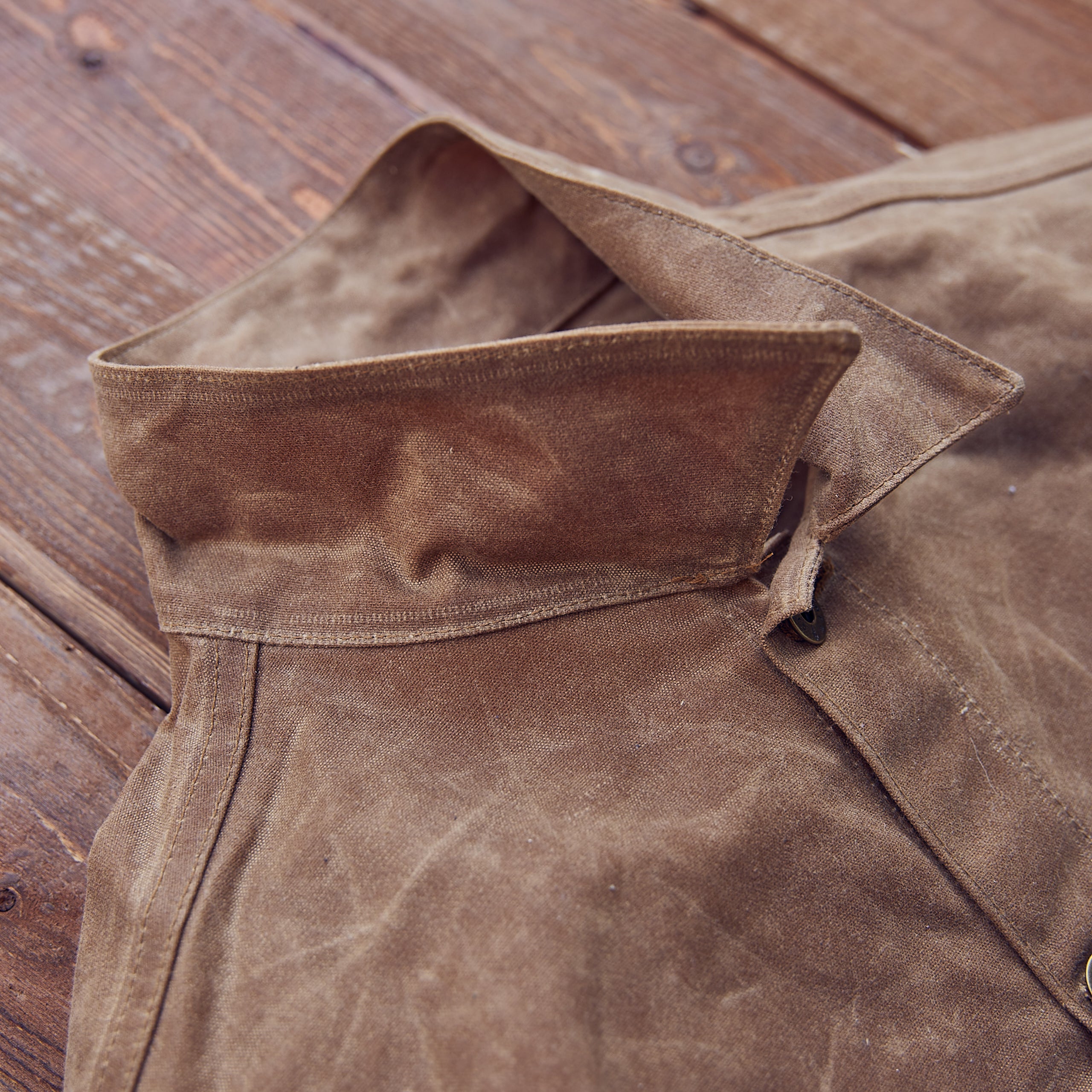 Ginew - Wax Canvas Rider Jacket - Brown