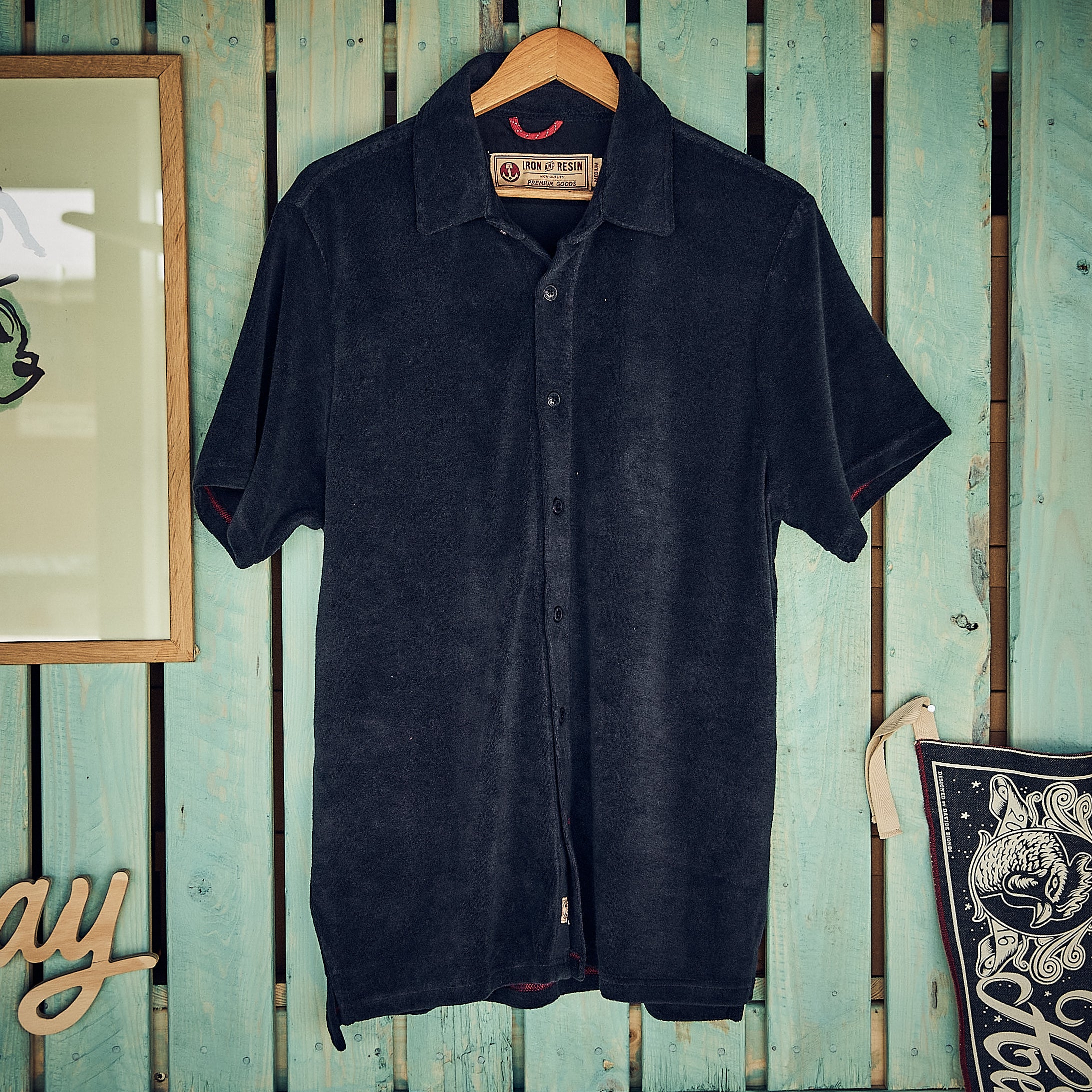 Iron & Resin - Terry Shirt - Navy Blå