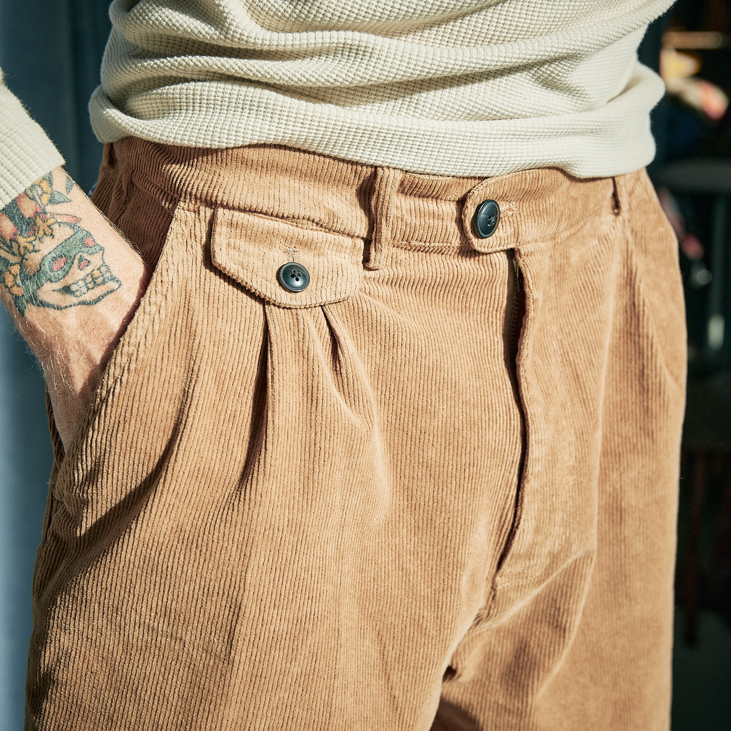 DEUS - Fløjlsbukser - Malvo Cord Pants - Bronze