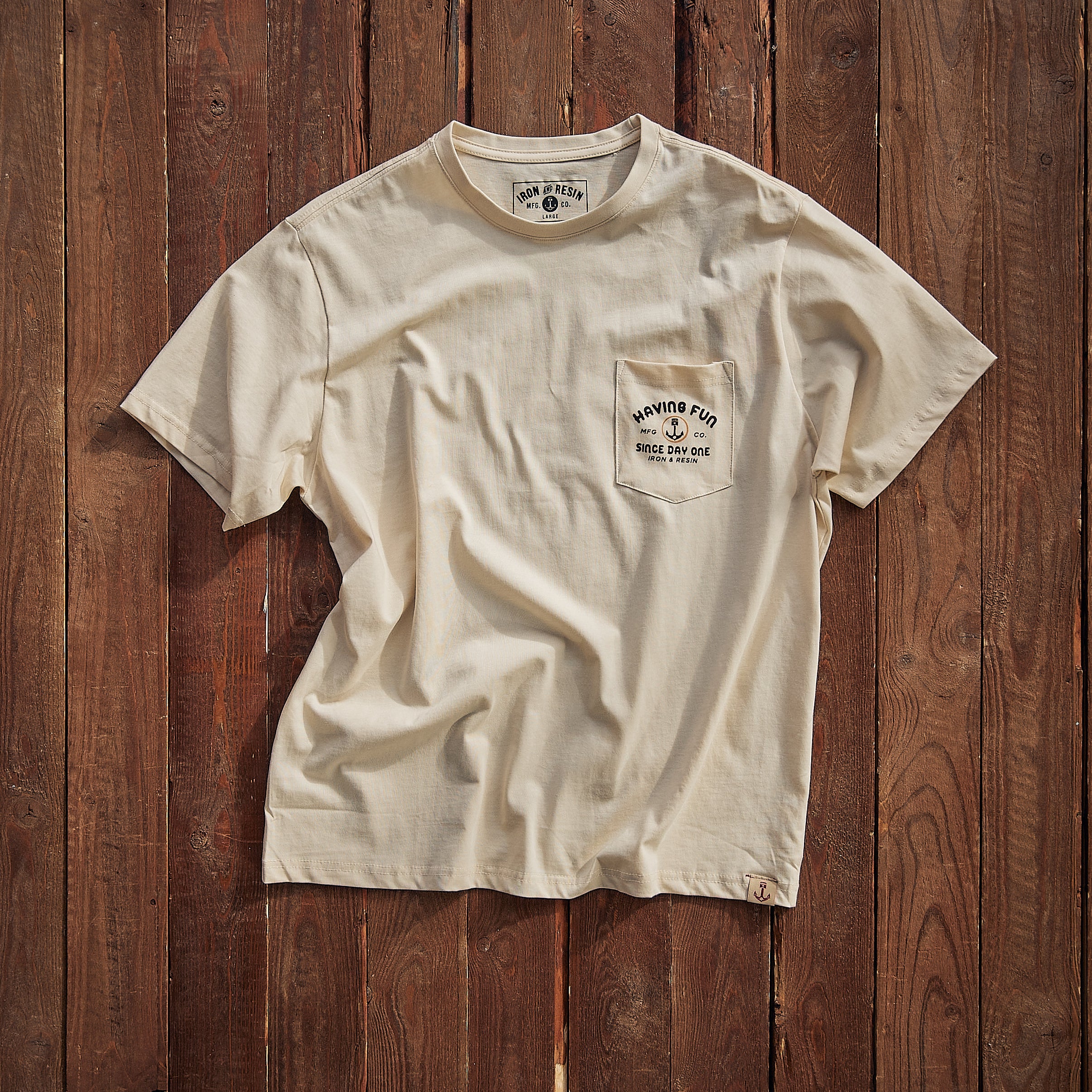 Iron & Resin - Having Fun Pocket Tee