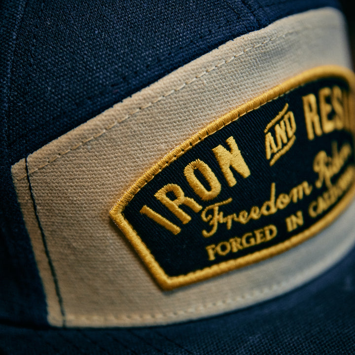 Iron & Resin - Waxed Canvas Trapper Cap - Blue