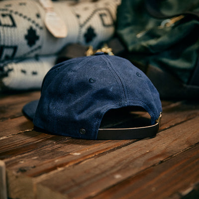 Iron & Resin - Waxed Canvas Trapper Cap - Blue