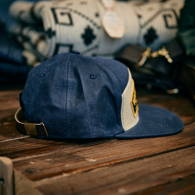 Iron & Resin - Waxed Canvas Trapper Cap - Blue